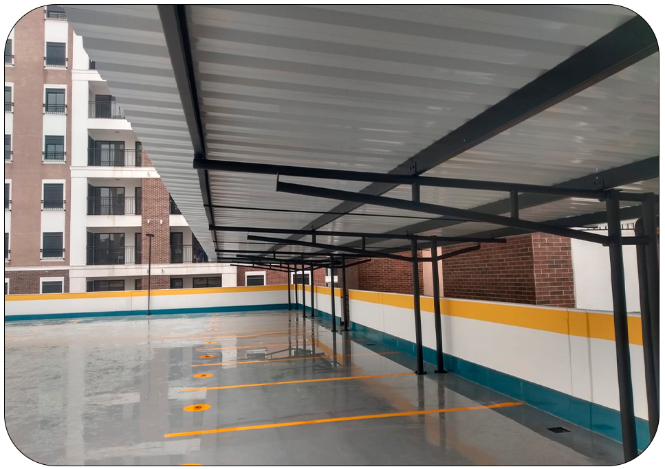 Cobertura em tela de polietileno